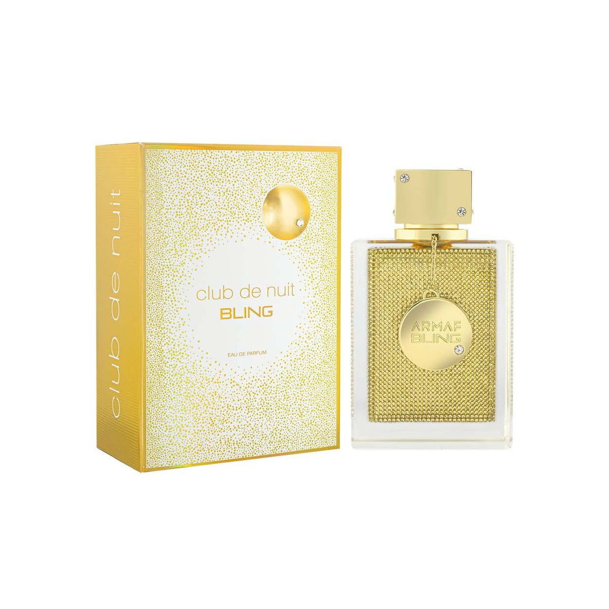 Armaf Club de Nuit Bling Gold EDP bottle detail