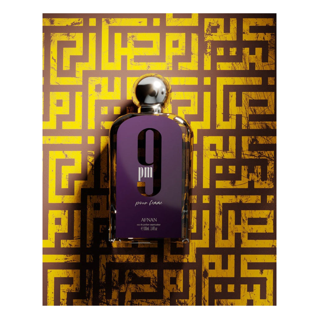 Afnan 9 PM Pour Femme EDP 100 ml (3.4 oz) - ángulo