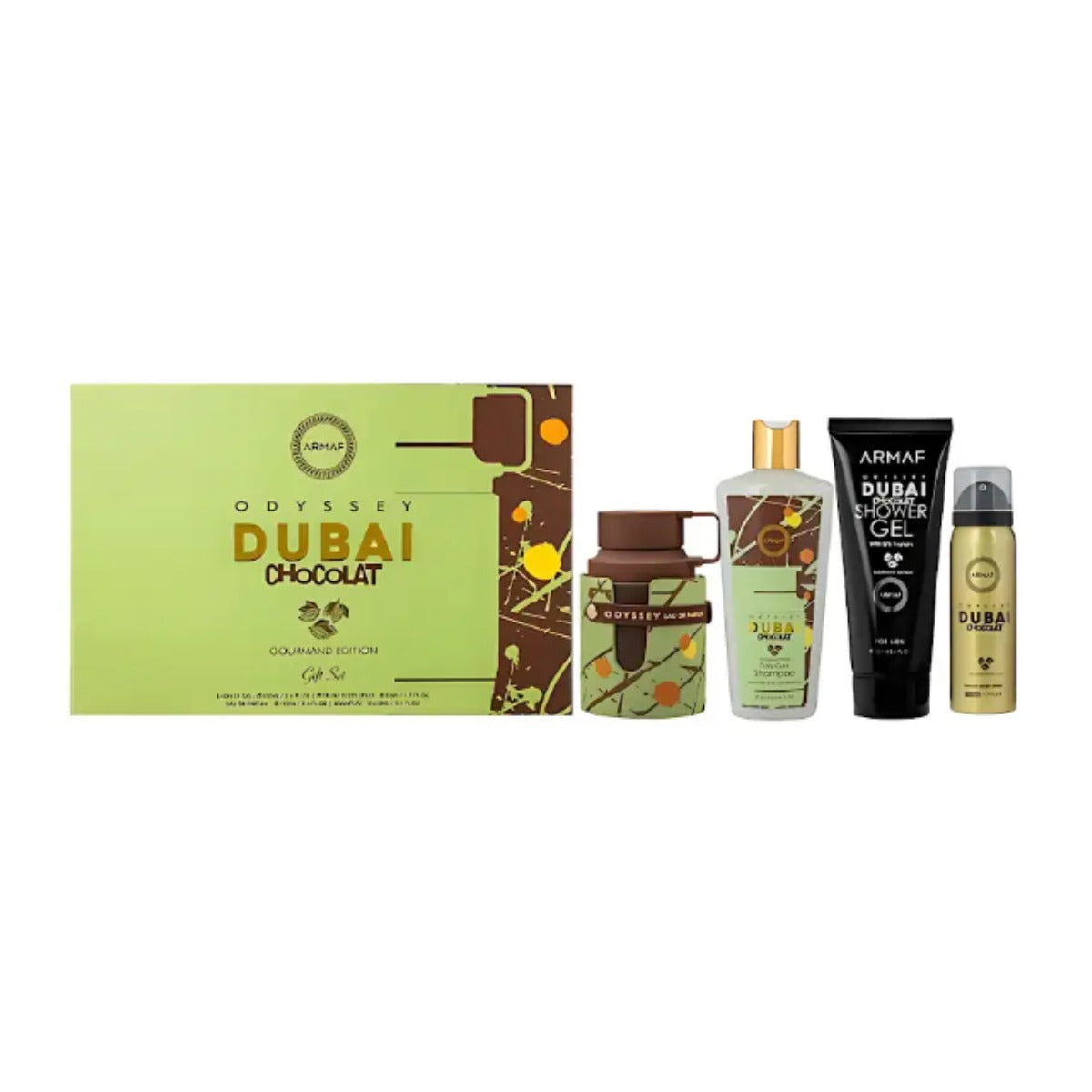 Armaf Odyssey Dubai Chocolat EDP 100 ml (3.4 oz) Gift Set - frente