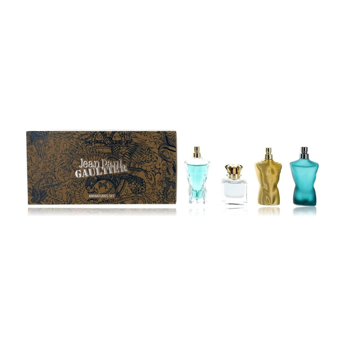 Jean Paul Gaultier Set Mini 4 piezas para hombre, frascos y caja original