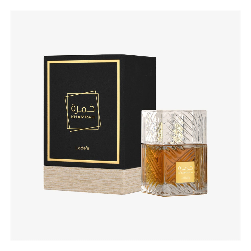 Lattafa Khamrah EDP 100 ml (3.4 oz) - ángulo