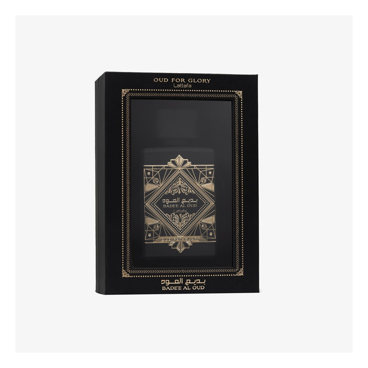 Lattafa Bade'e Al Oud Oud for Glory EDP 100 ml (3.4 oz) - ángulo