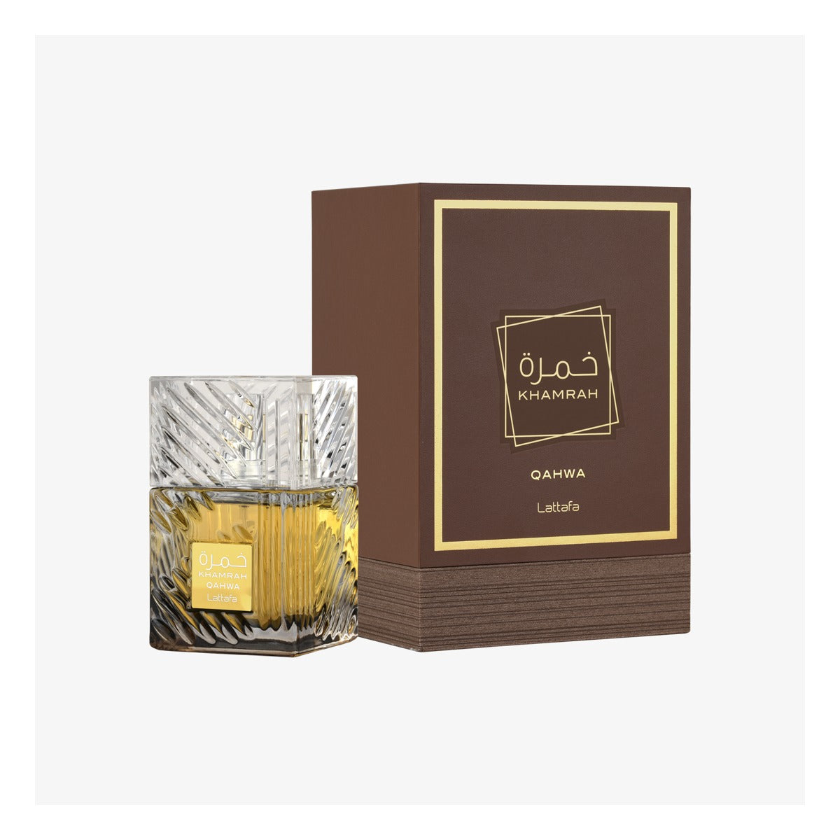 Lattafa Khamrah Qahwa EDP 100 ml (3.4 oz) - frente