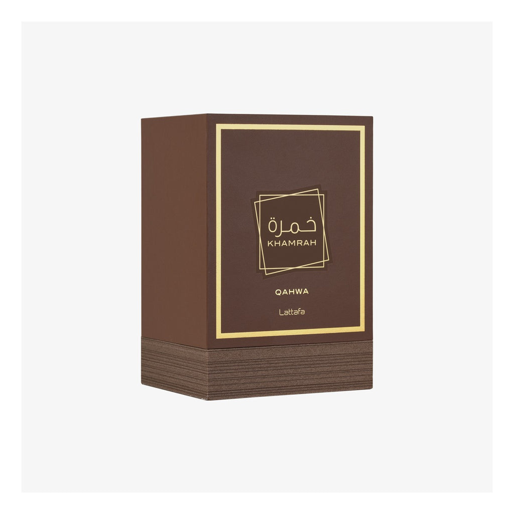Lattafa Khamrah Qahwa EDP 100 ml (3.4 oz) - angulo