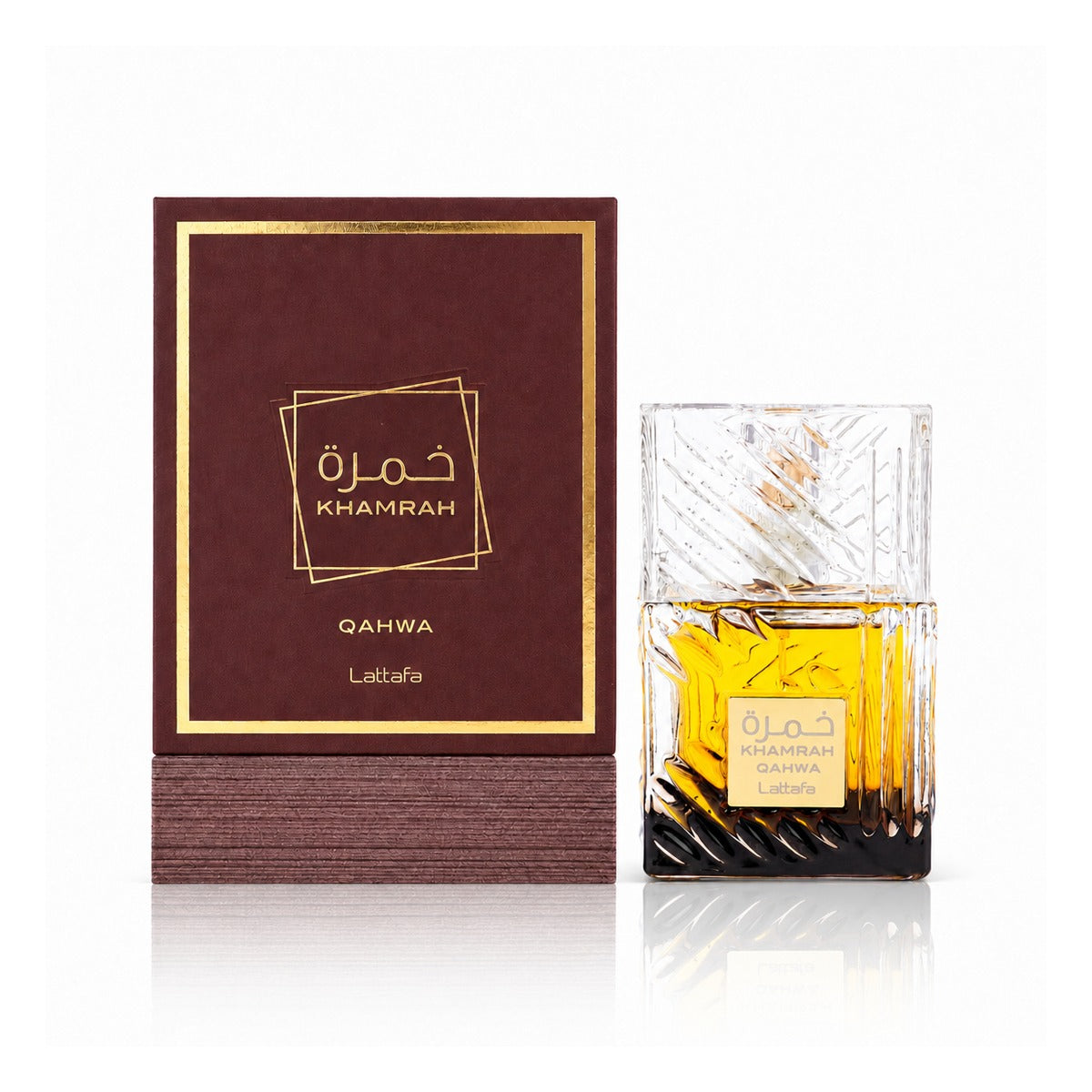Lattafa Khamrah Qahwa EDP 100 ml (3.4 oz) - detalle