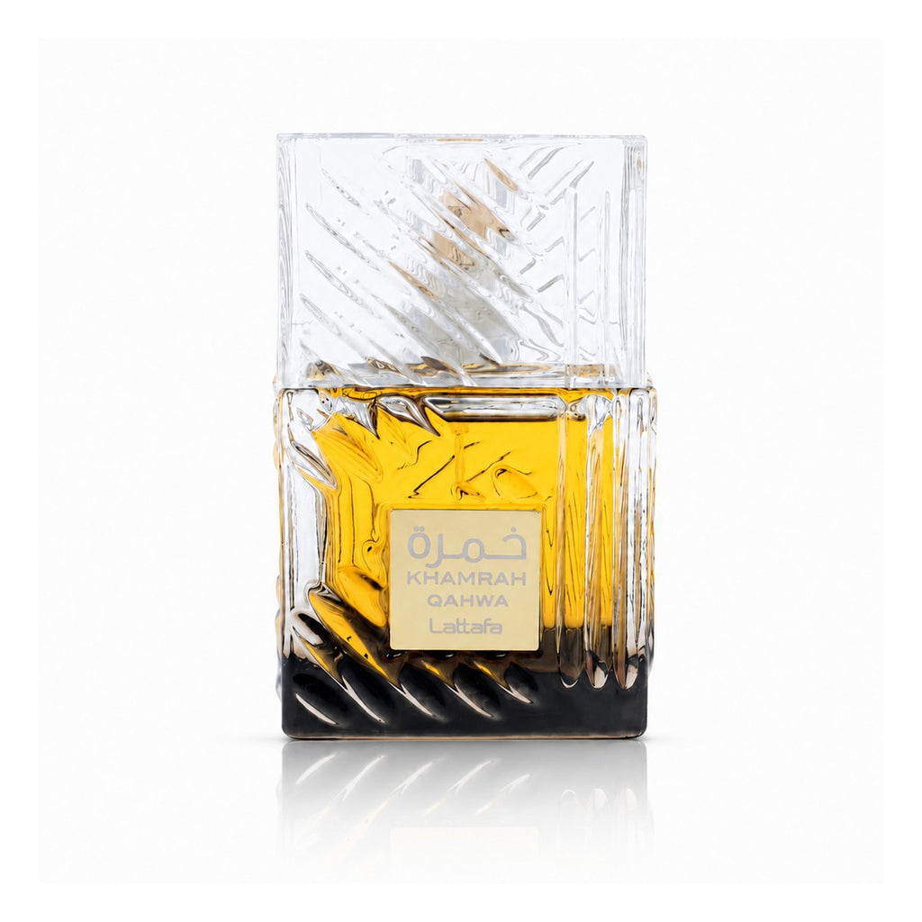 Lattafa Khamrah Qahwa EDP 100 ml (3.4 oz) - caja