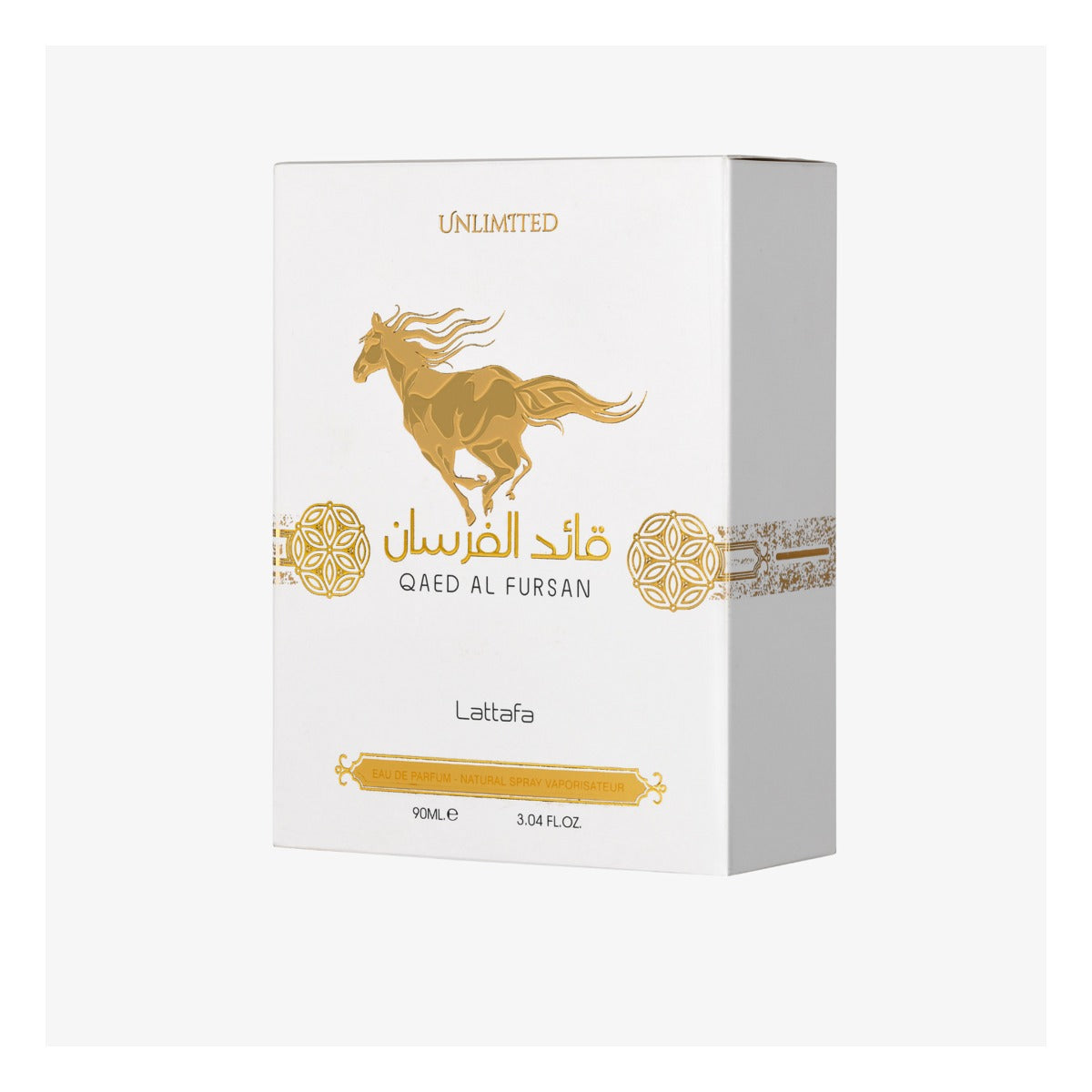 Lattafa Qaed Al Fursan Unlimited EDP 90 ml (3.0 oz) - angulo