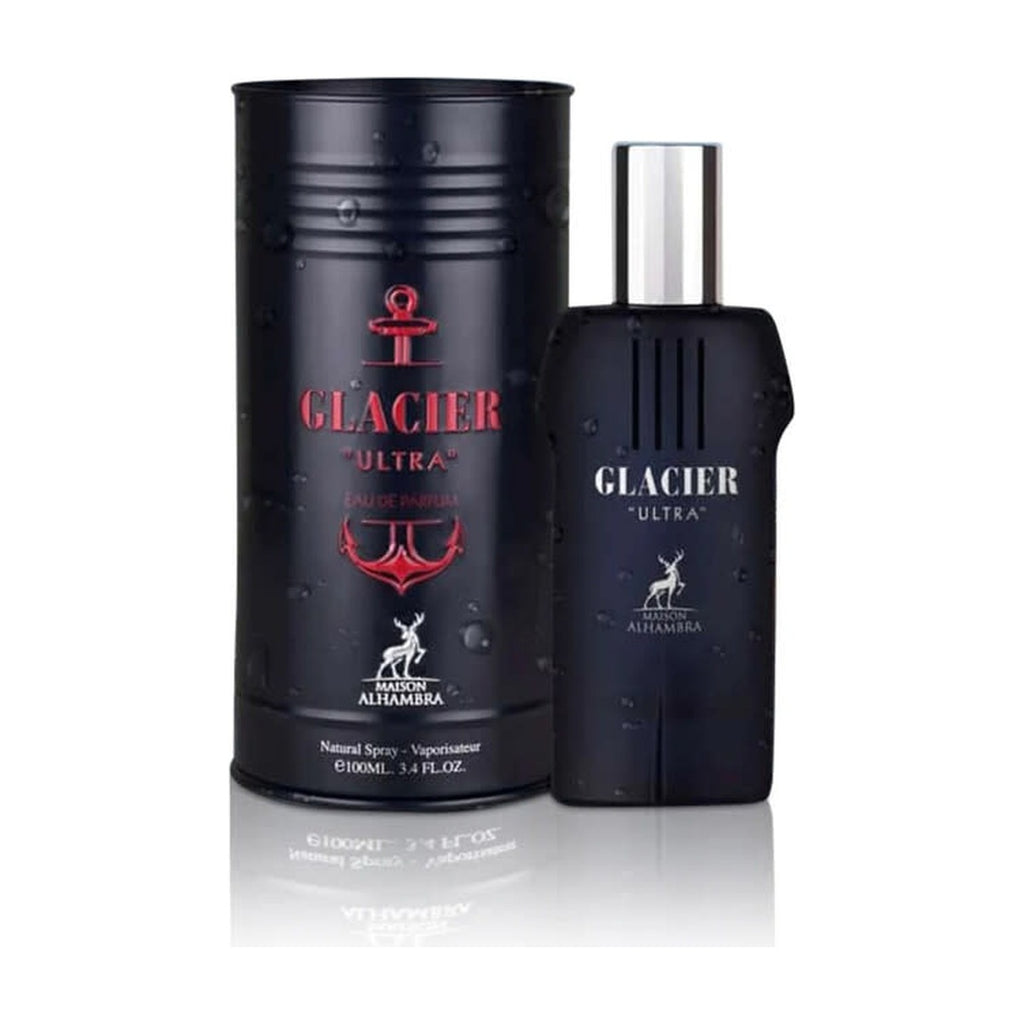 Maison Alhambra Glacier Ultra EDP 100 ml (3.4 oz), frasco y caja original