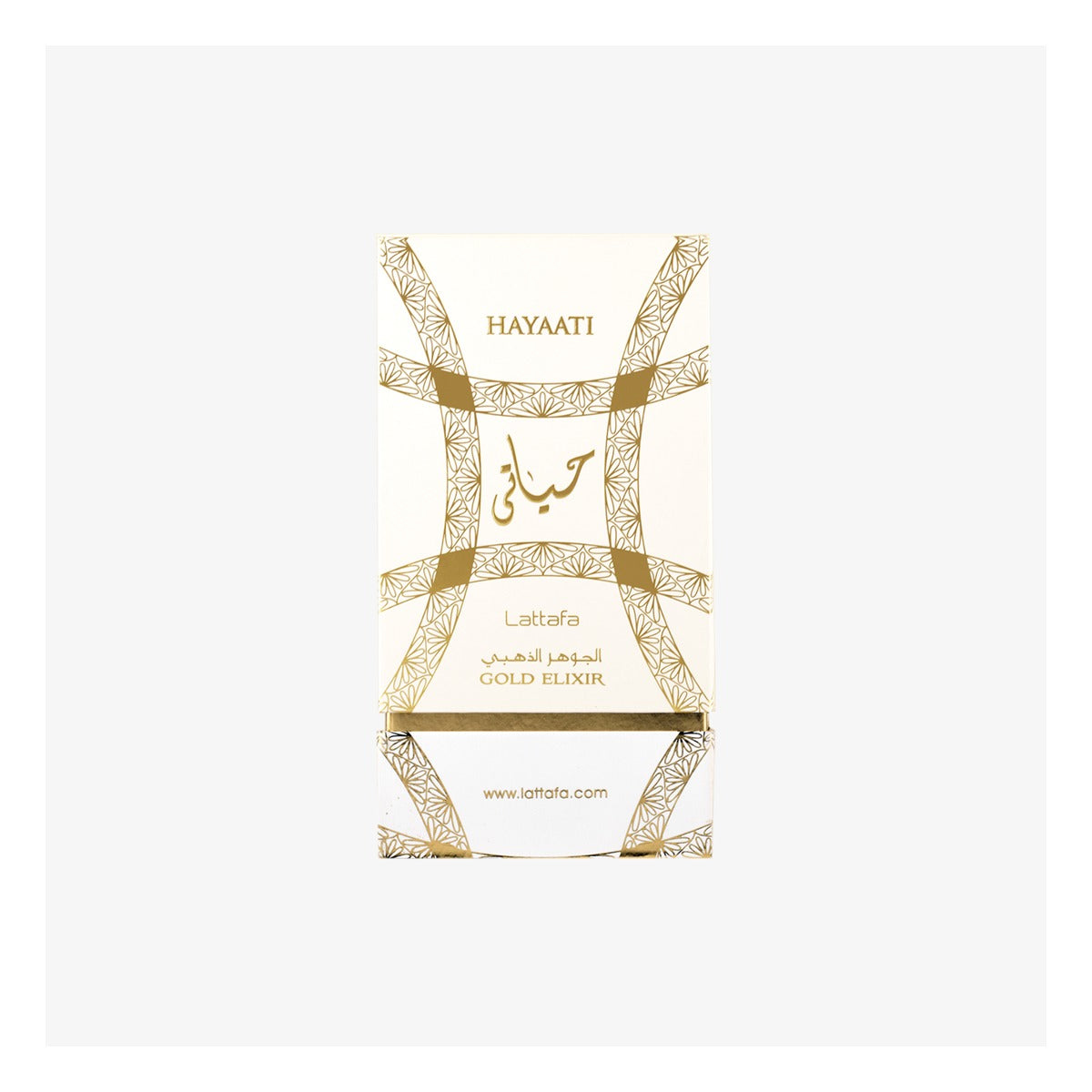 Lattafa Hayaati Gold Elixir EDP 100 ml (3.4 oz) - ángulo